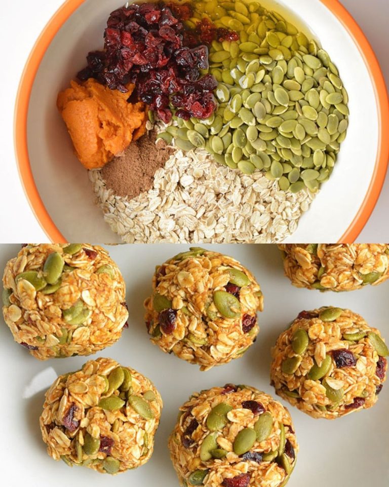 Bouchées de petit déjeuner à la citrouille sans cuisson Super recette